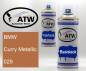 Preview: BMW, Curry Metallic, 029: 400ml Sprühdose + 400ml Klarlack - Set, von ATW Autoteile West.